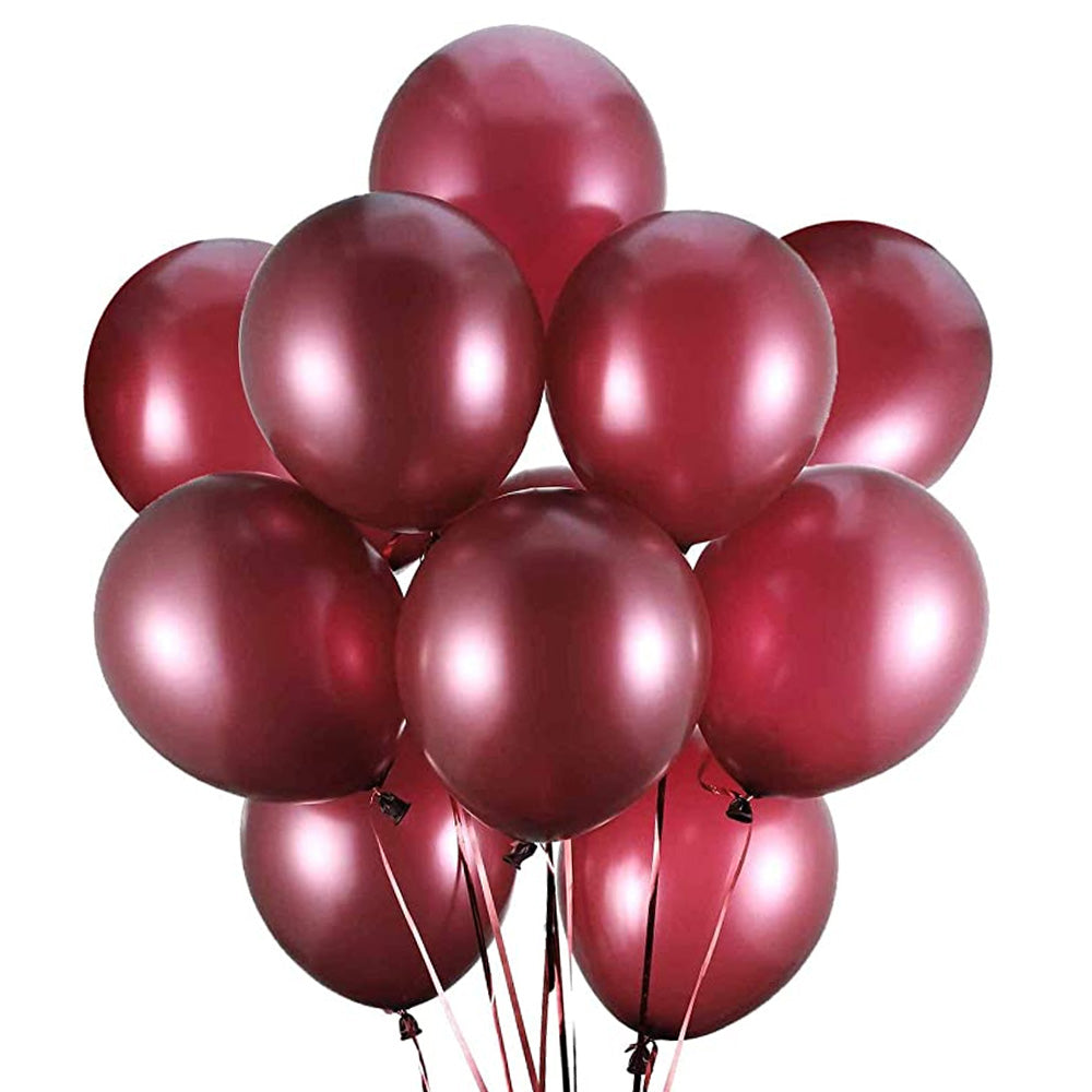 Balloons HBD Maroon