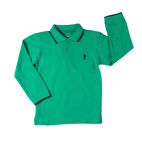 Basic Polo Shirt For Boys - Kelly Green