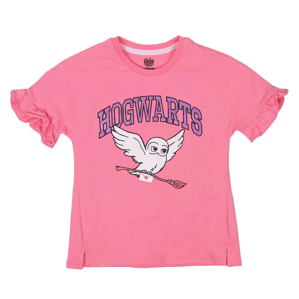 Girls T-Shirt Hogwarts - Pink