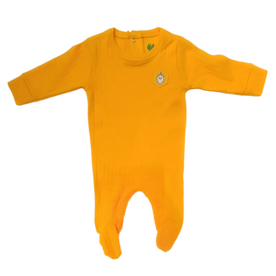 Infant Romper V-Rib - Mustard