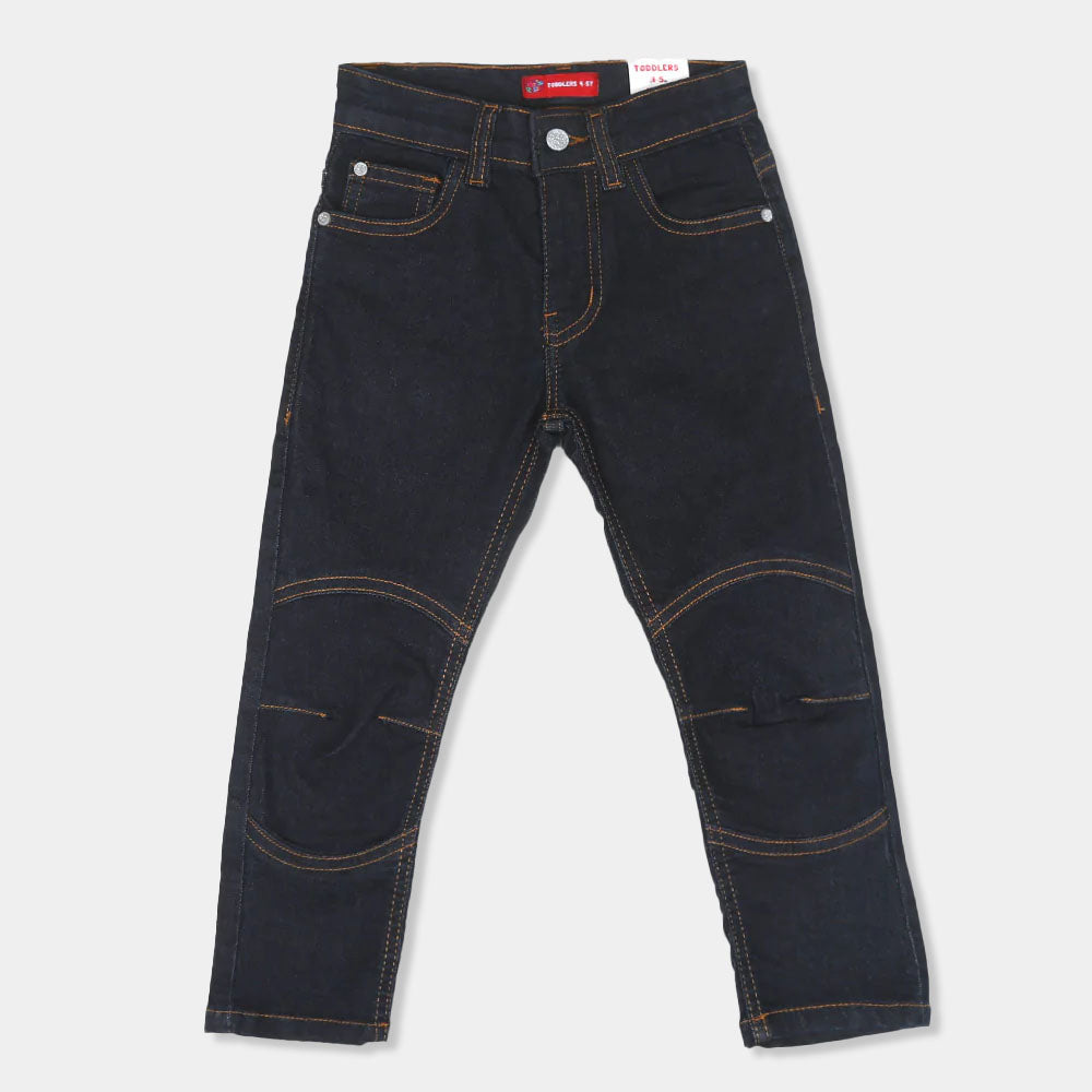 Boys Pant Denim Cut & Sew - DARK BLUE