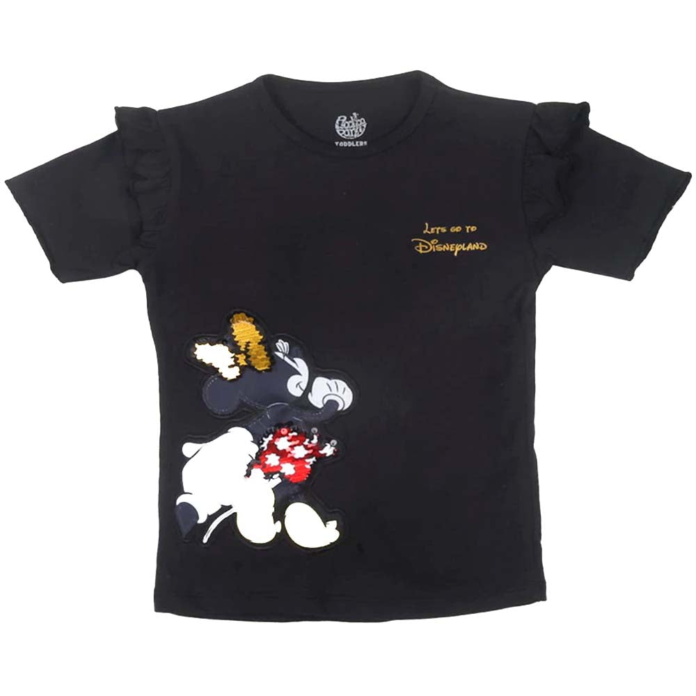 Girls Character T-Shirt- Black