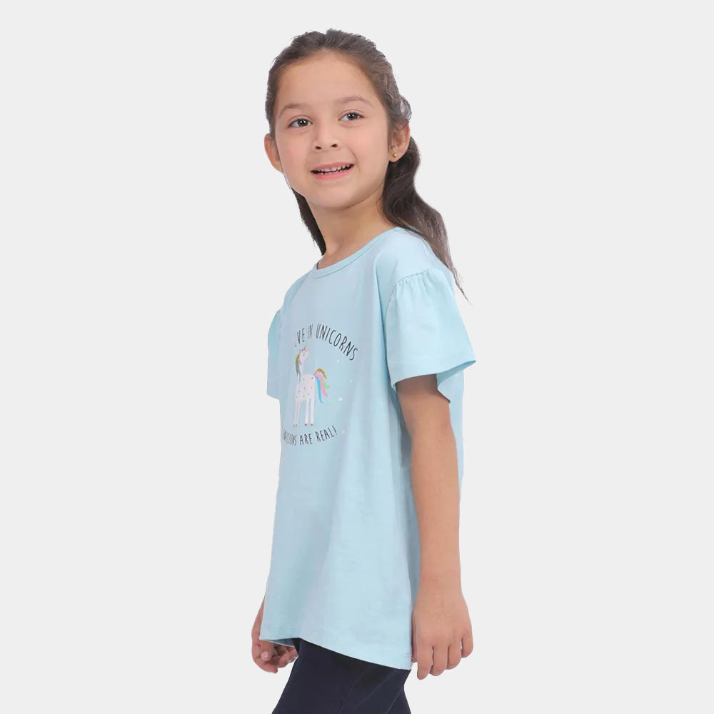 Girls T-Shirt Fair Aqua