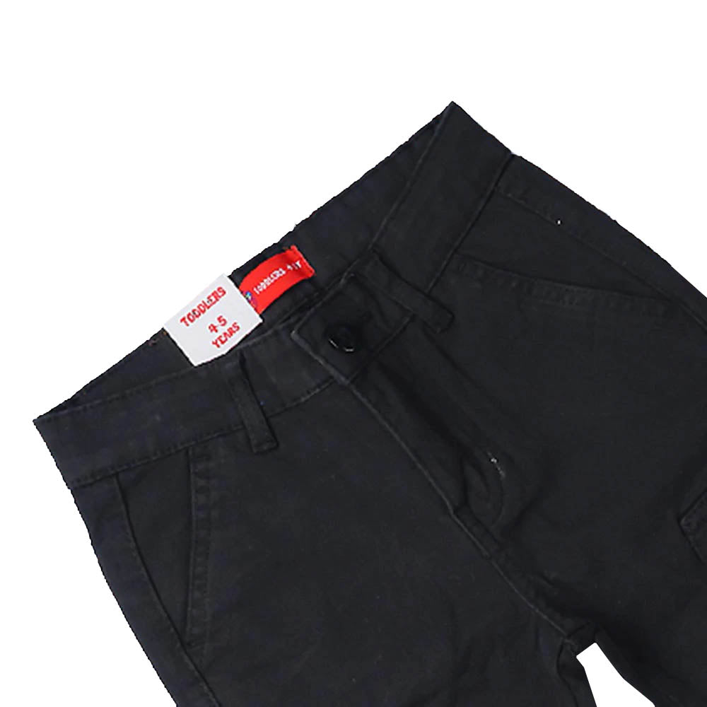 Cotton Pant For Boys - Black