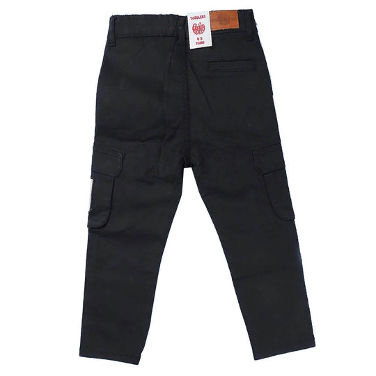 Cotton Pant For Boys - Black