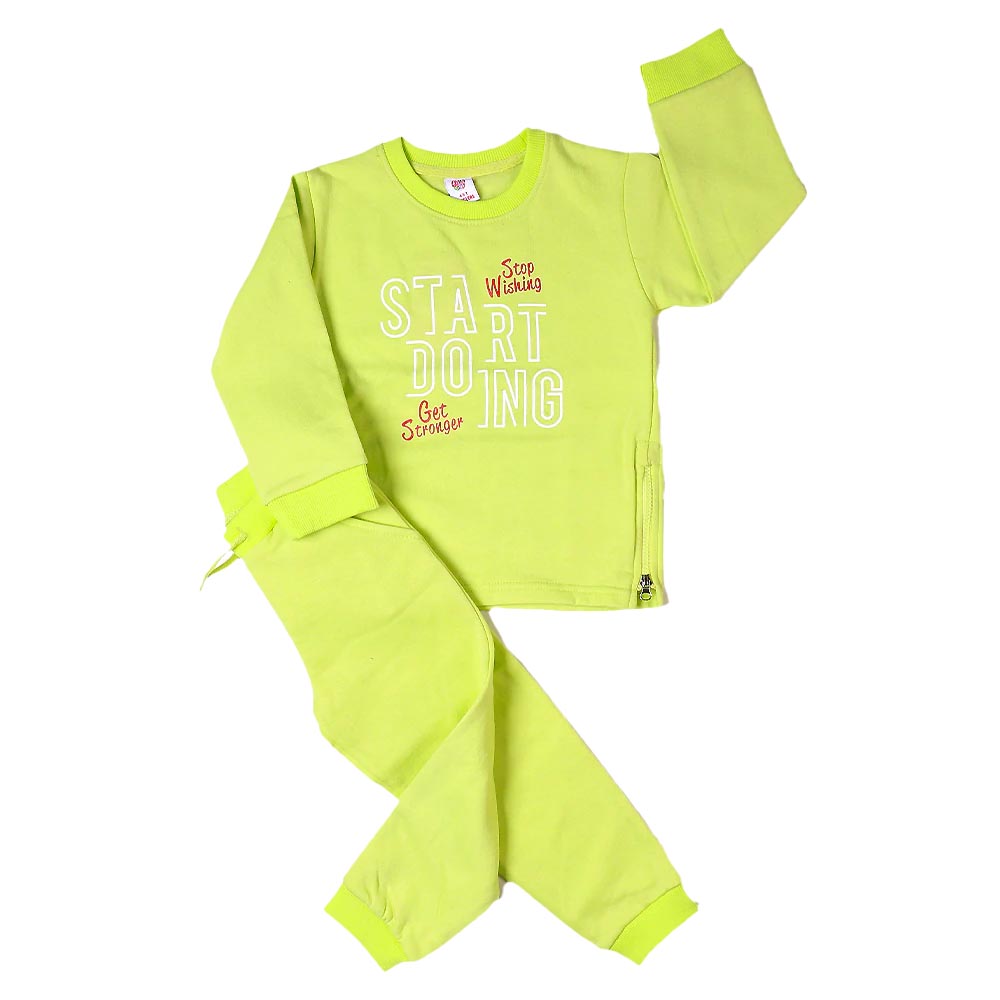 Get Stronger Girls 2 Piece Suit - Green