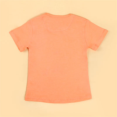 Infant Wild & Free T-Shirt For Girls - Peach