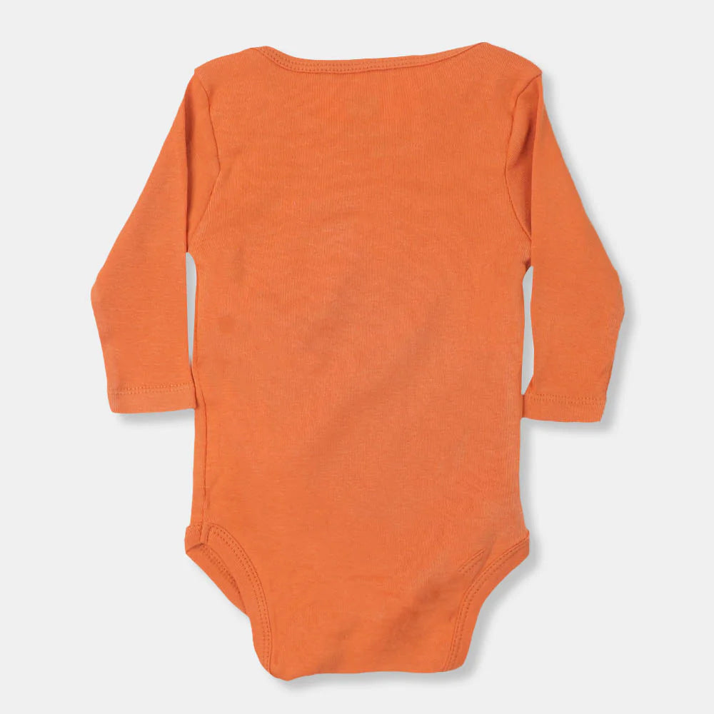 Infant Boys Knitted Romper Bear Explore - Peach