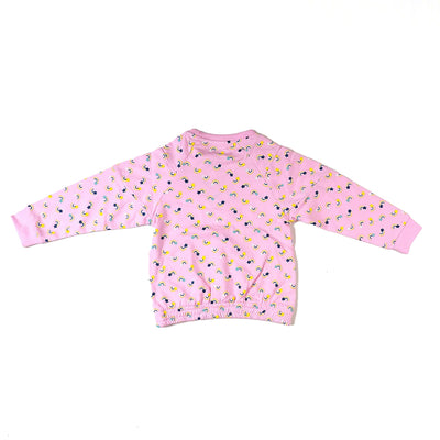 Rainbow Sweatshirt For Girls - Pink