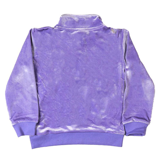 Girls Sweatshirt Emb Heart - Purple