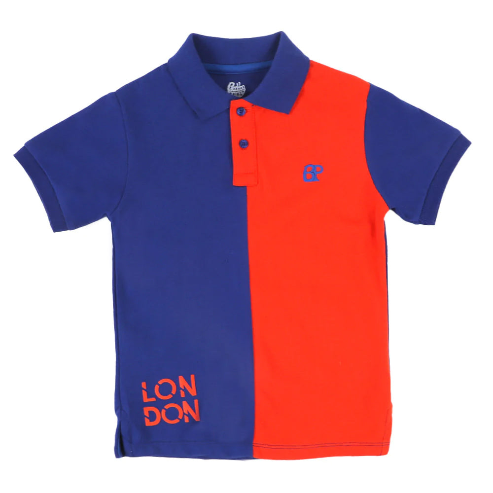Boys Polo London - Blue/Red