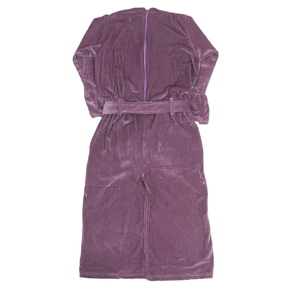 Girls Velvet Jumpsuit Tick Tok- M-Purple