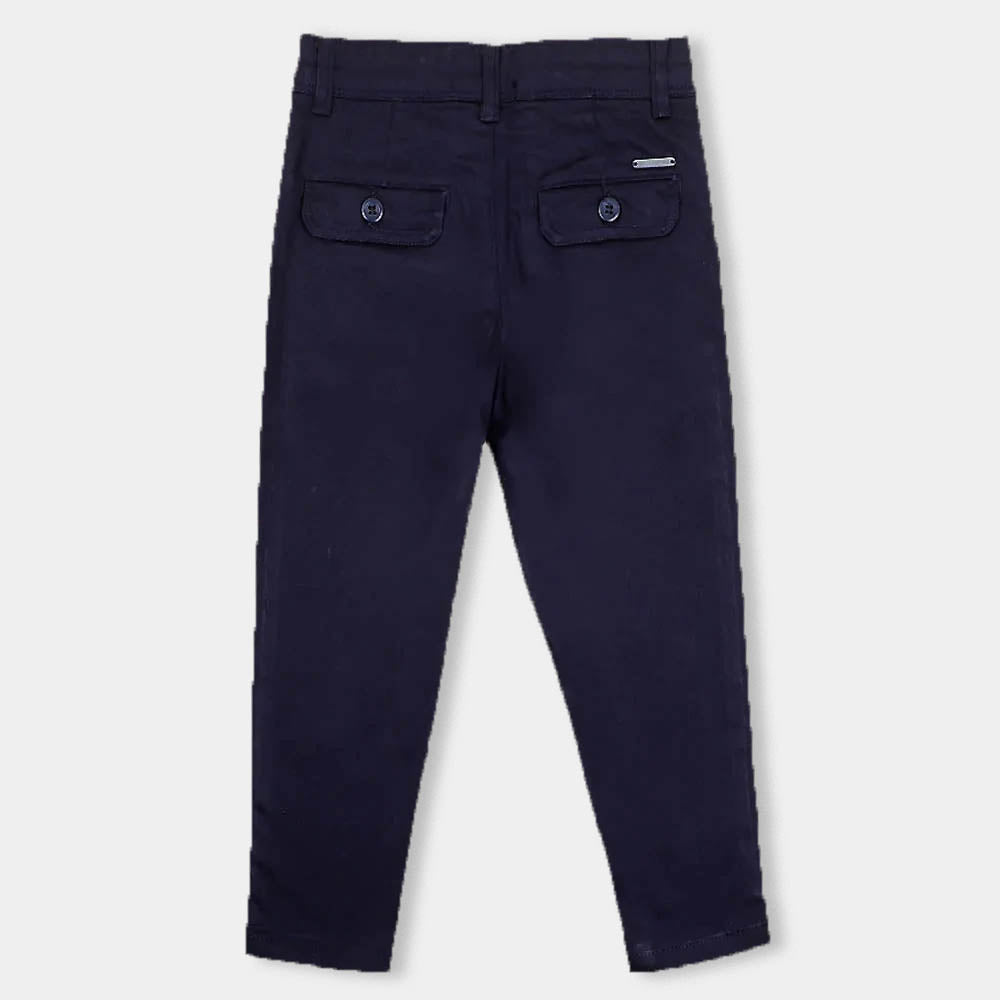 Better Together Cotton Pant For Boys - Navy Blue
