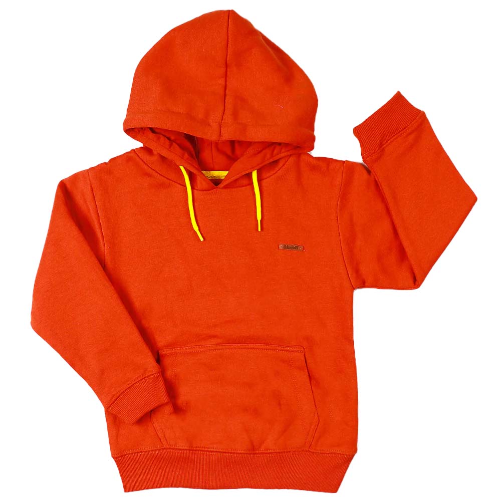 Boys Pull Over Hoodie - Orange