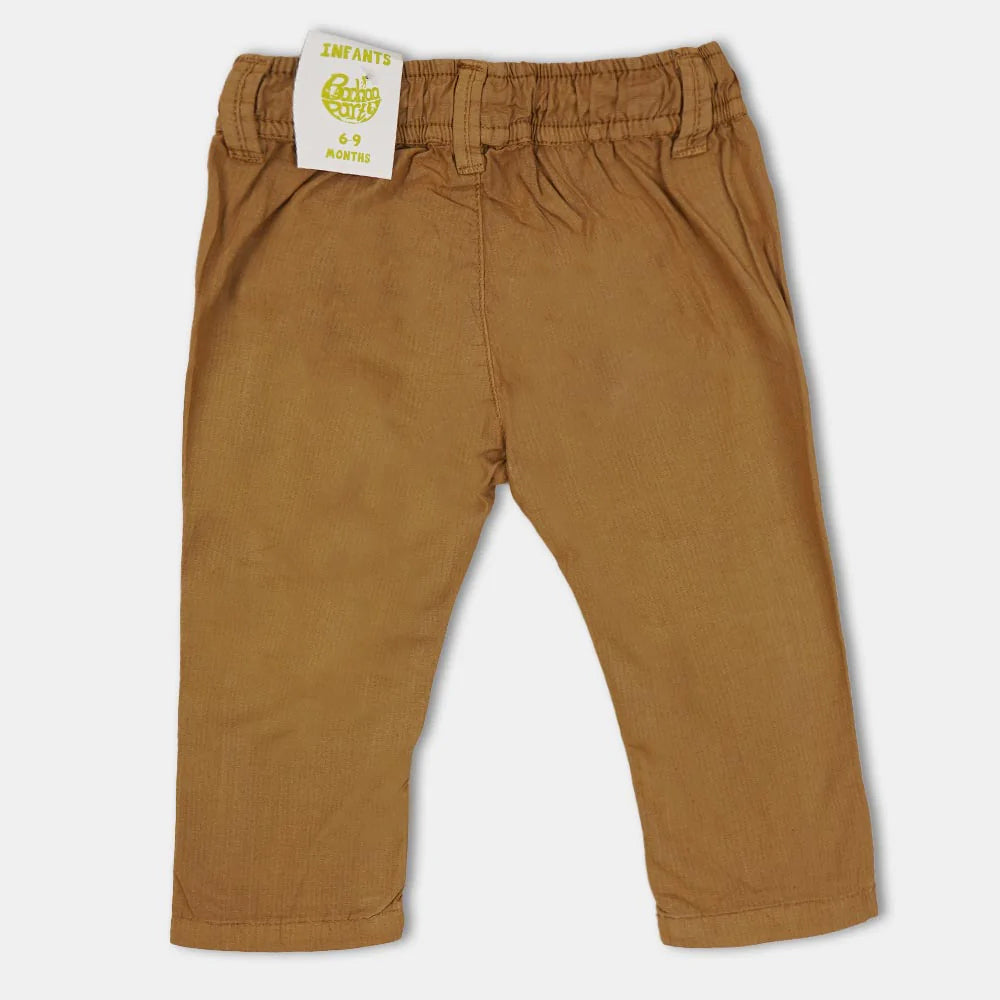 Infant Boys Pant Cotton - Khaki