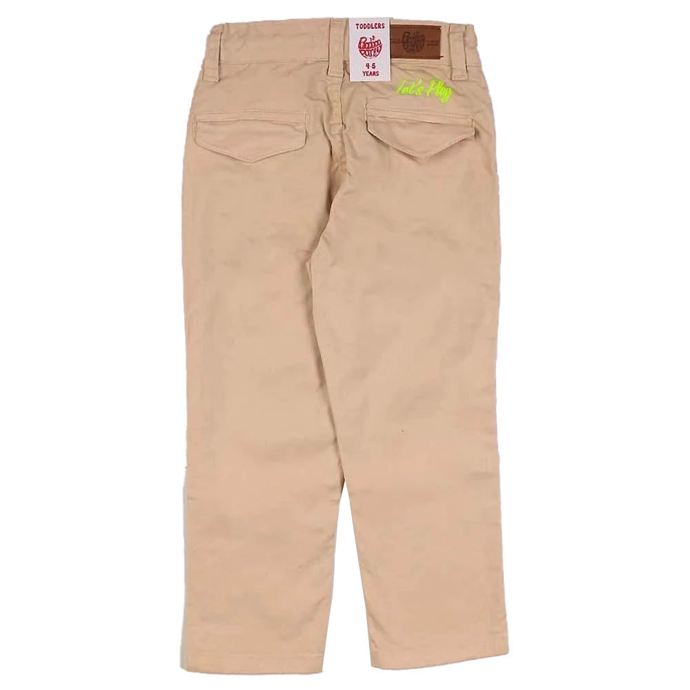 Cotton Pant For Boys - Beige