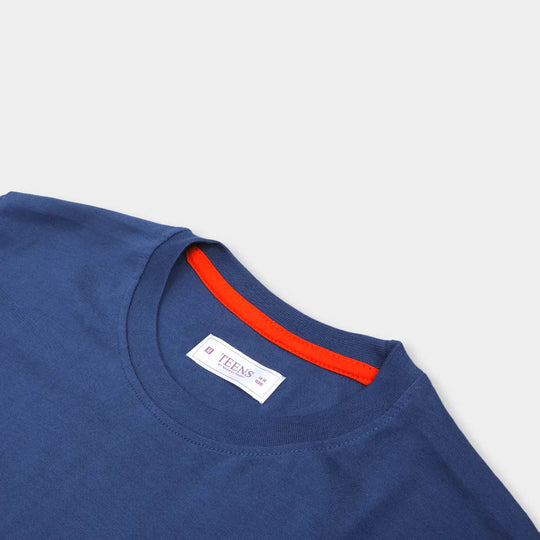 Teens Boys T-Shirt H/S Nasa-Navy Peony