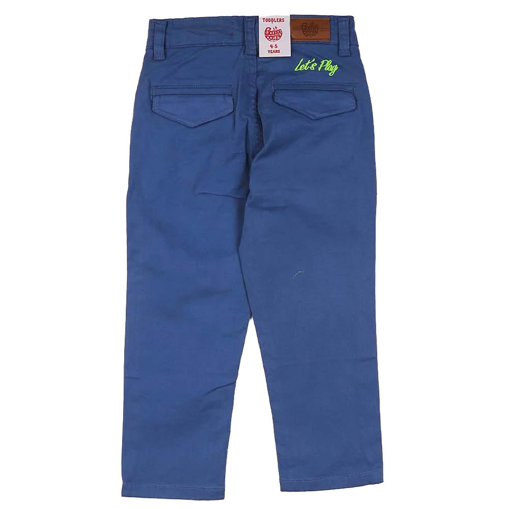 Cotton Pant For Boys - Blue