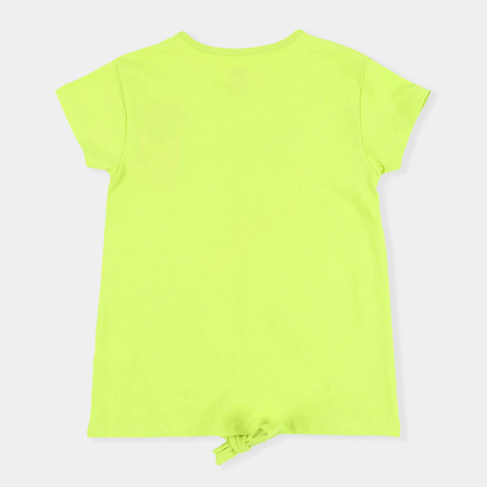 Girls T-Shirt Sunset Beach - Green