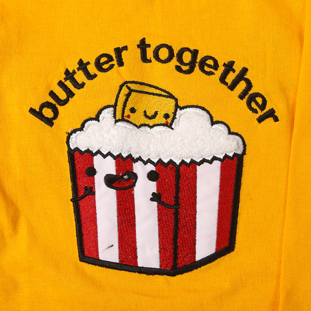 Popcorn T-Shirt For Boys - Yellow