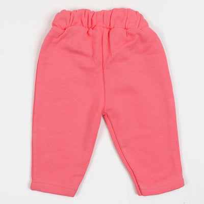 Infant Girls Knitted Suit - Pink