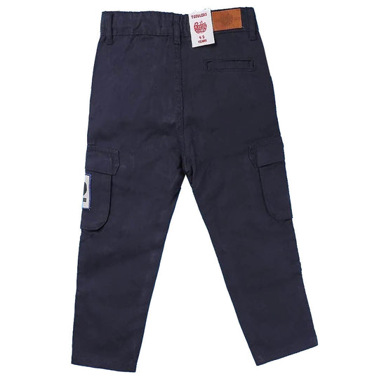 Cotton Pant For Boys - Navy Blue