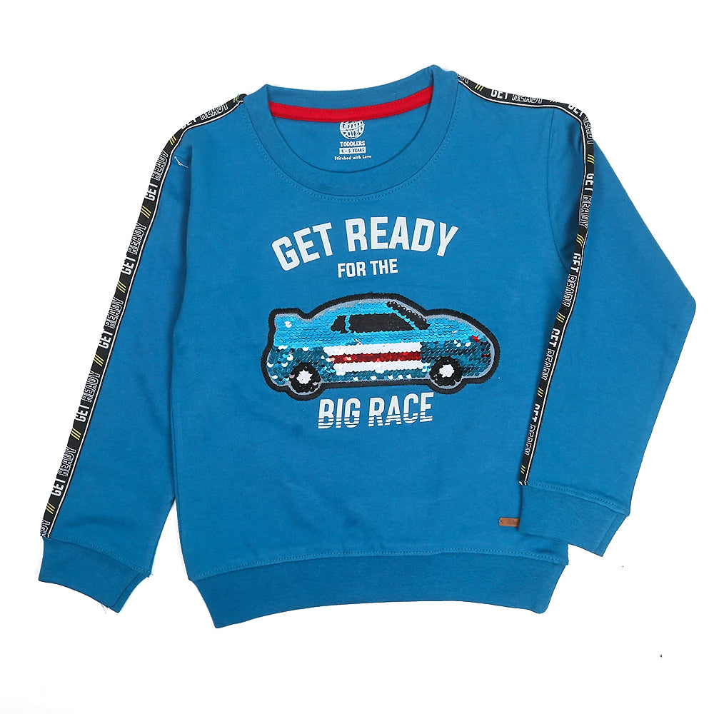 Get Ready Sweatshirt For Boys - Blue