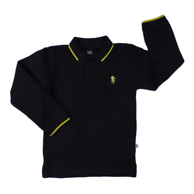 Basic Polo Shirt For Boys - Black