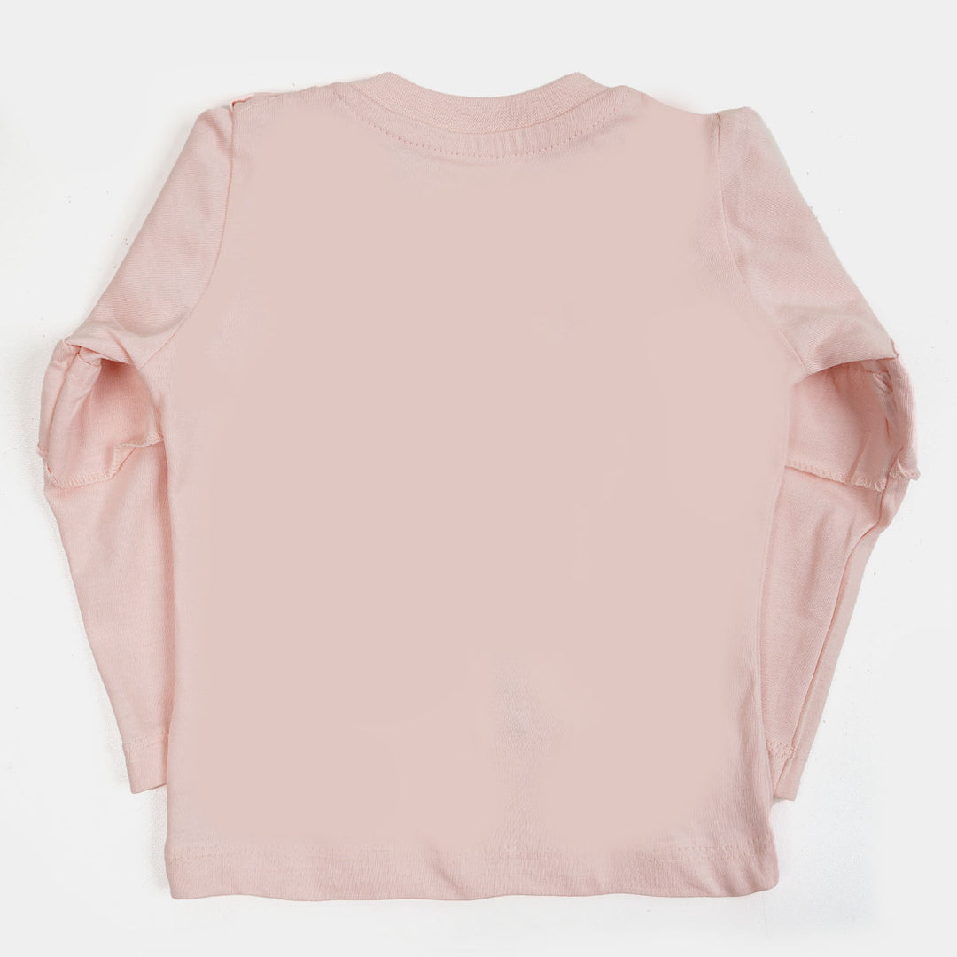 Infant Girls T-Shirt Dance - Peach