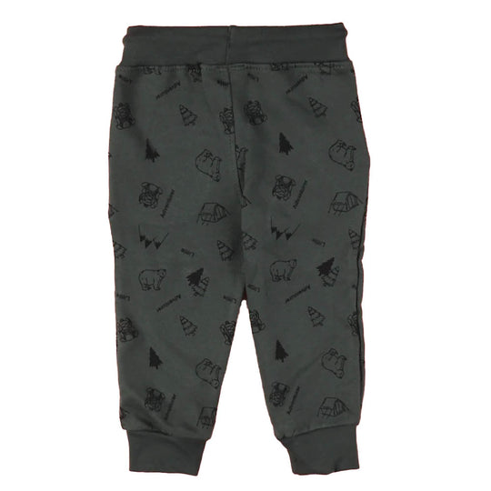 Little Adventure Terry Pajama For Boys - Olive