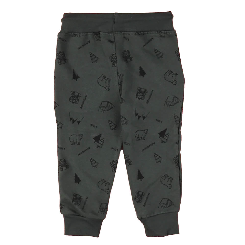 Little Adventure Terry Pajama For Boys - Olive