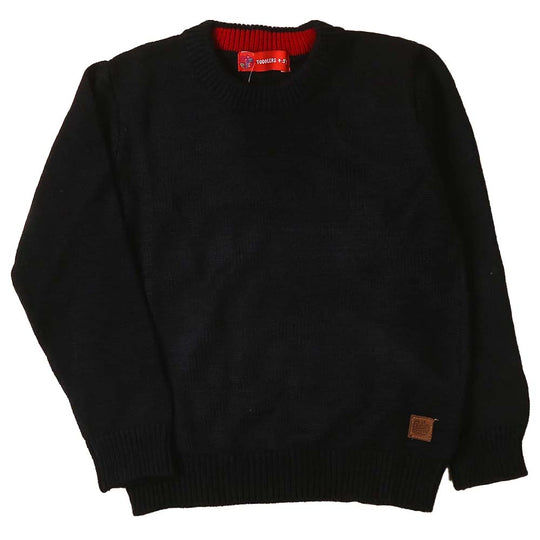 Basic Sweater For Boys - Navy Blue