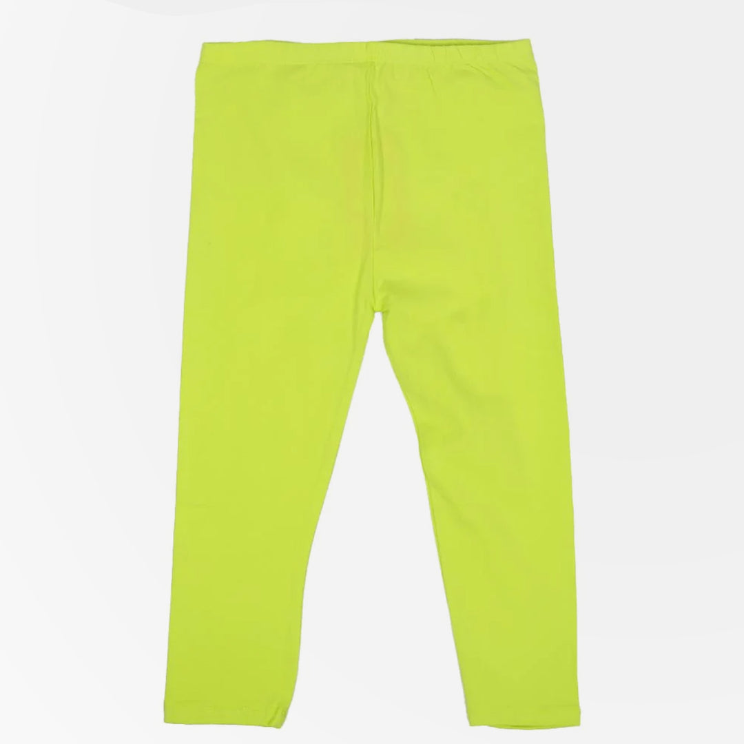 Girls Basic Tights - Neon Green