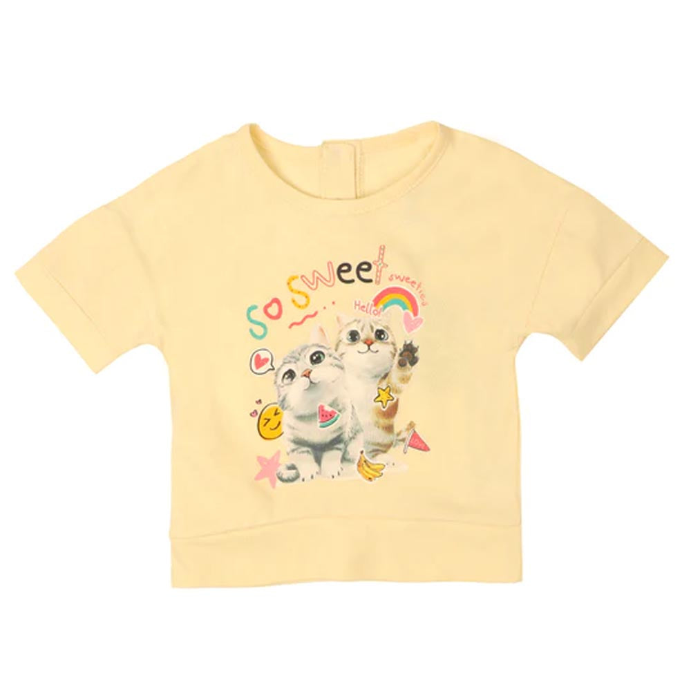Infant Girls T-Shirt So Sweet - Cream