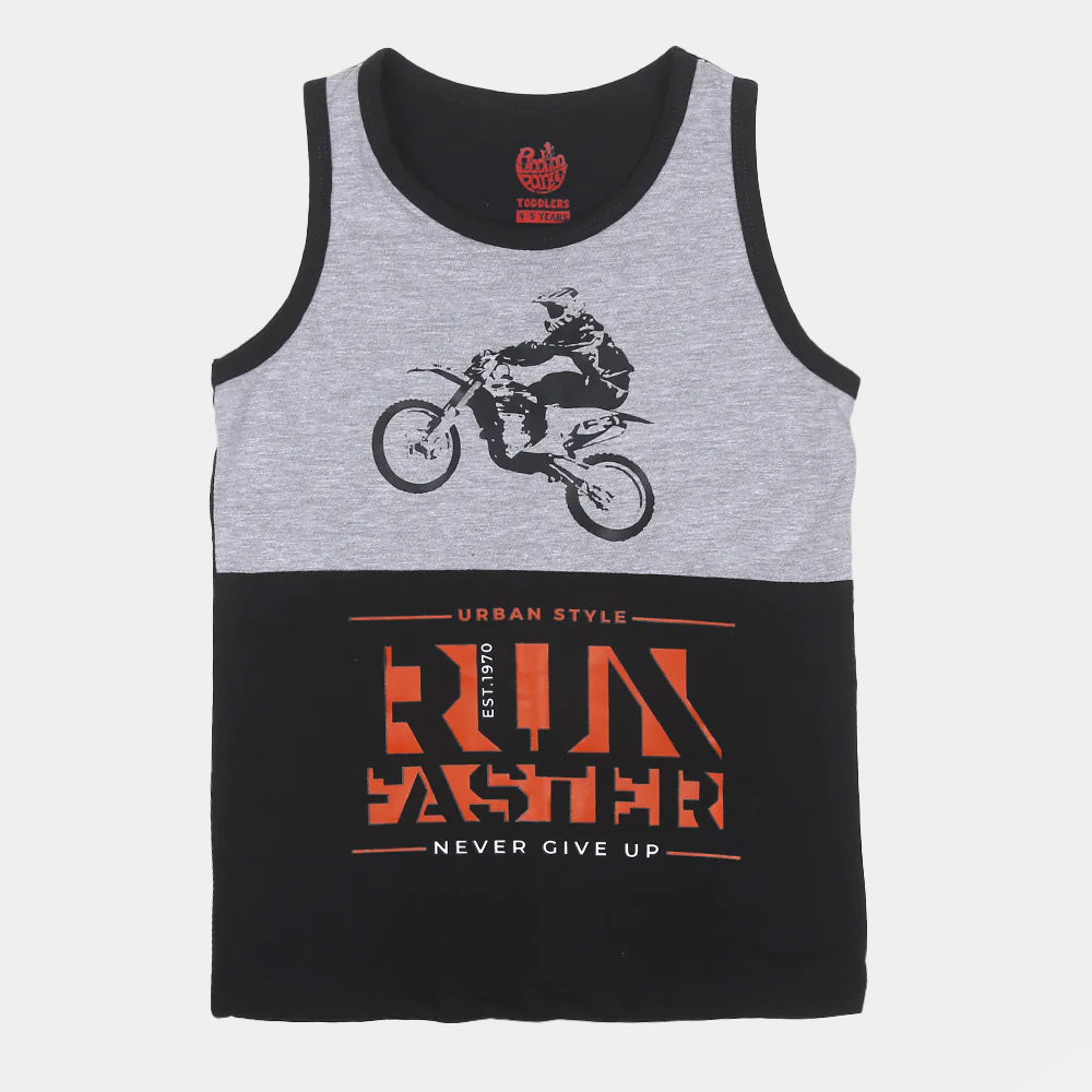 Boys Sando Run Faster-BLACK For Price in Pakistan | Bachaa Party