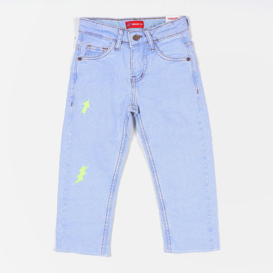 Boys Pant Denim EMB - Ice Blue