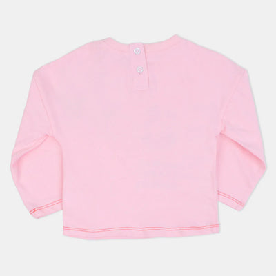 Infant Girls T-Shirt Strawberries - Light Pink