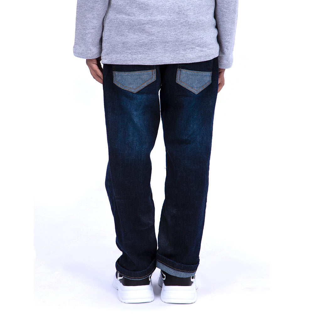 Denim Pant For Boys - Dark Blue