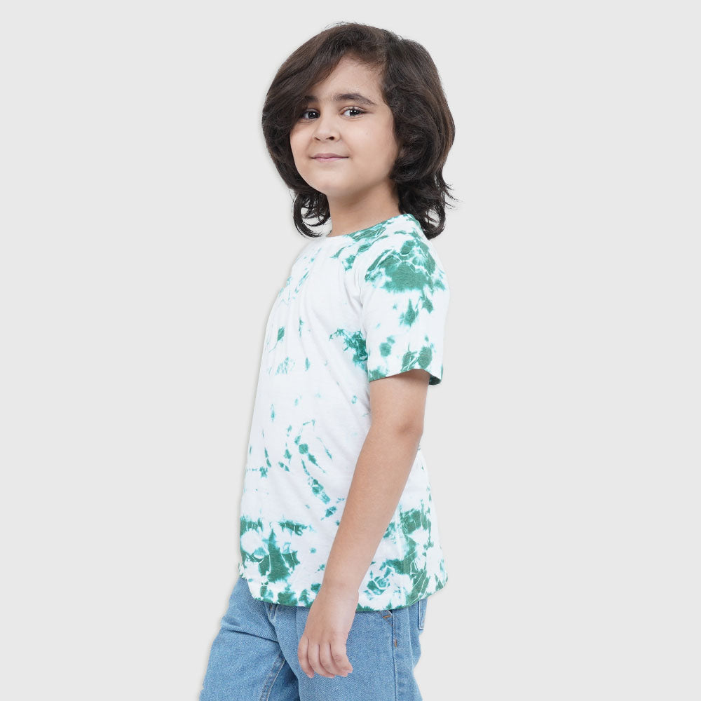 Boys T-Shirt Tie & Dye - B. White