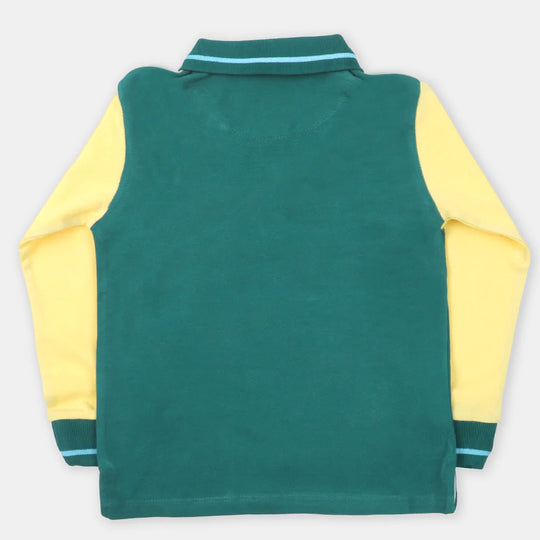 Boys Polo Union 10 - Green/Lemon