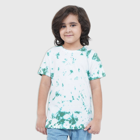 Boys T-Shirt Tie & Dye - B. White