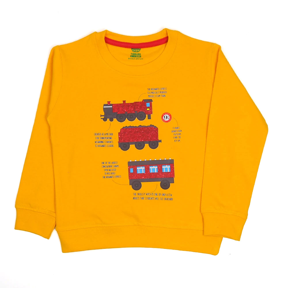 Train Sweatshirt For Boys - Citrus