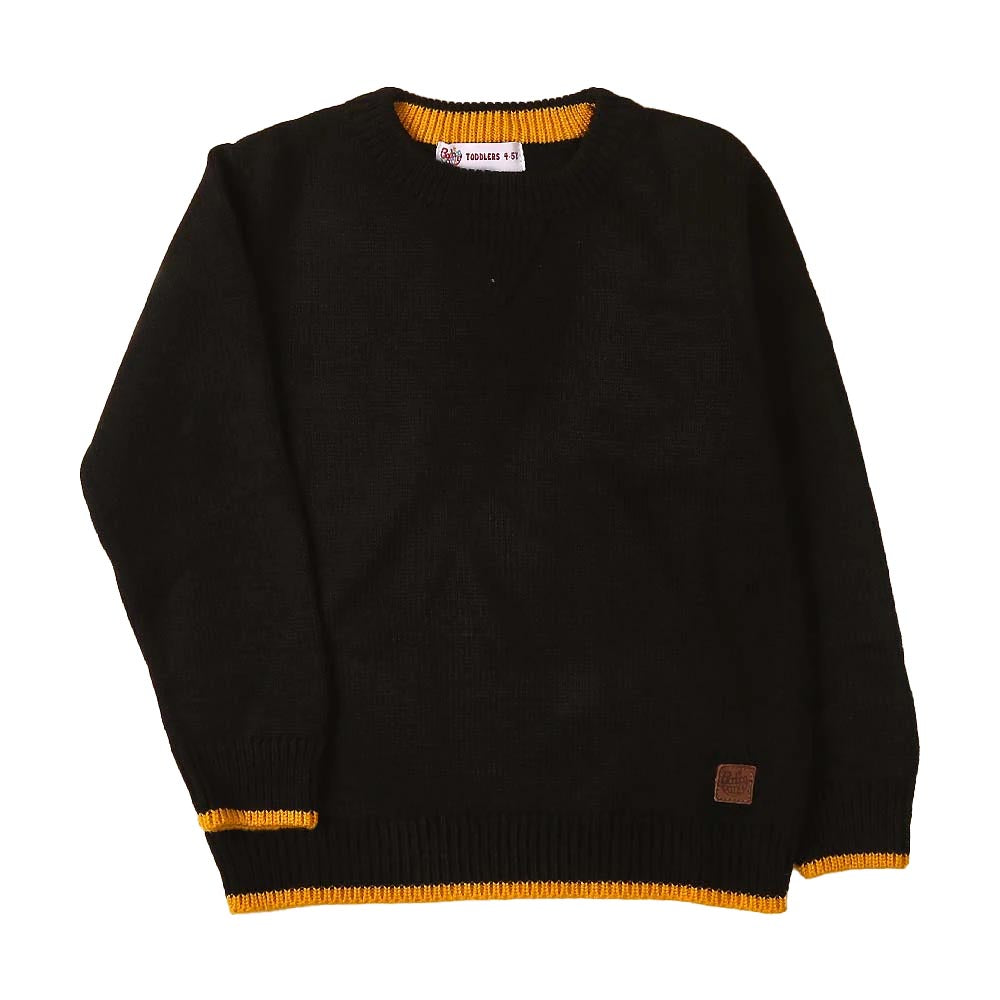 Basic Sweater For Boys - Black