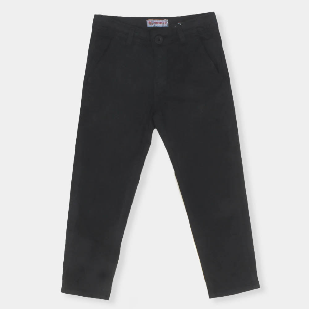 Boys Pant Cotton Chino - BLACK