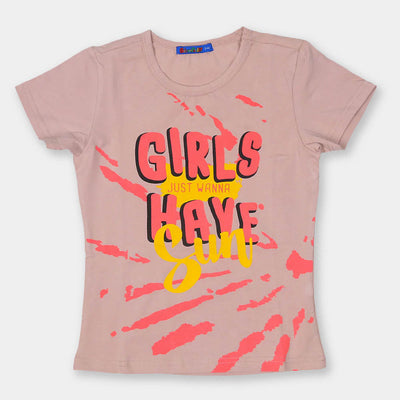 Girls T-Shirt Have Sun E-C - Peach