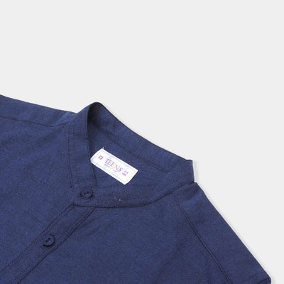 Teens Boys Casual Shirt Snap Loop-Blue