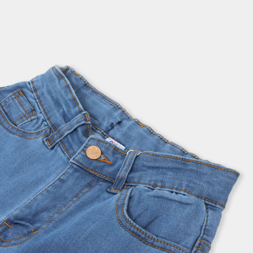 Girls Pant Denim Basic - Mid Blue