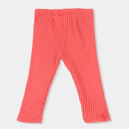 Girls Rib Tights - Pink