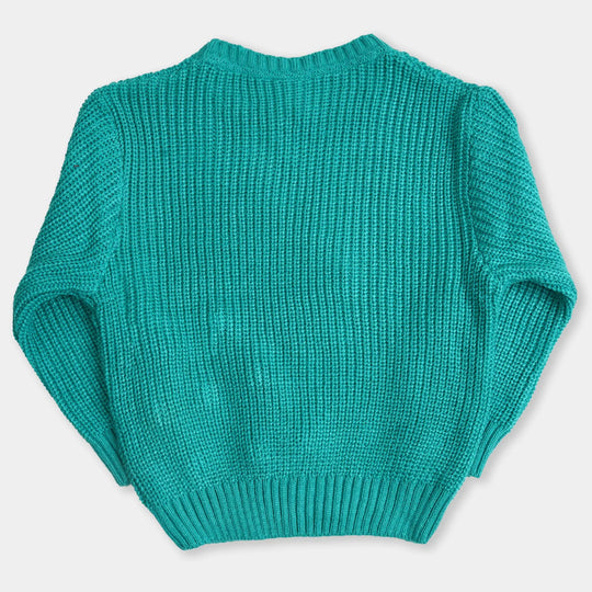 Girls Sweater Rainbow - S.Green