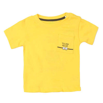 Boys Cotton T-Shirt Yellow Bello - Yellow